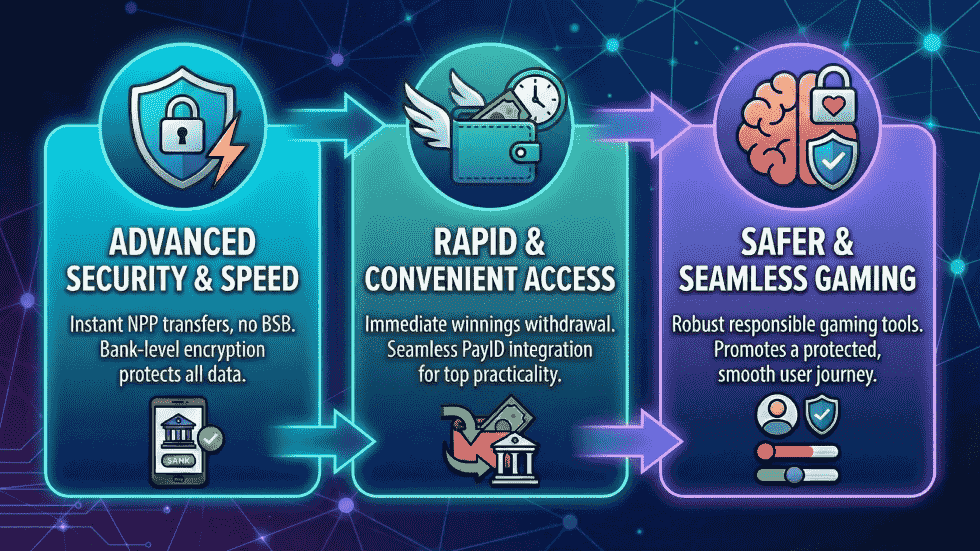 PayID casino benefits: security, instant withdrawals, and safer seamless gaming features.